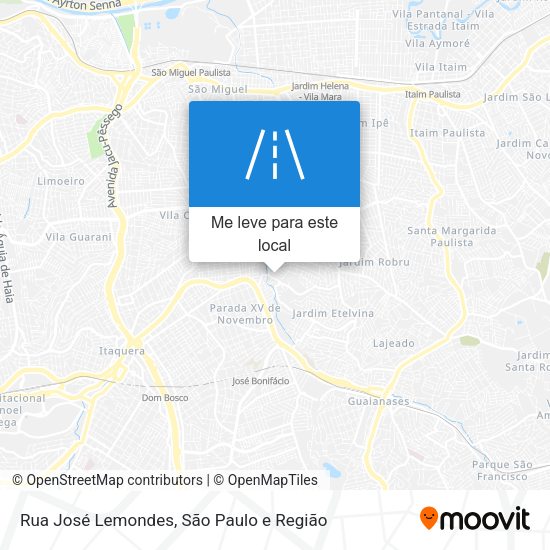Rua José Lemondes mapa