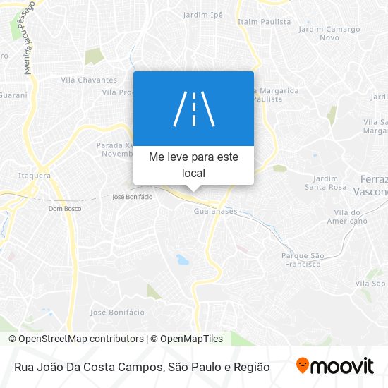 Rua João Da Costa Campos mapa