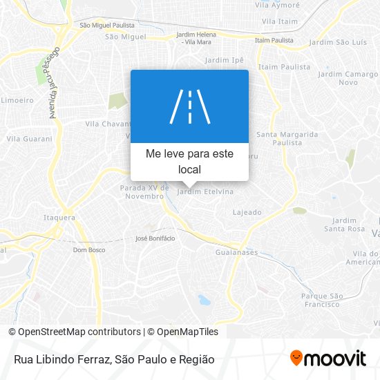 Rua Libindo Ferraz mapa