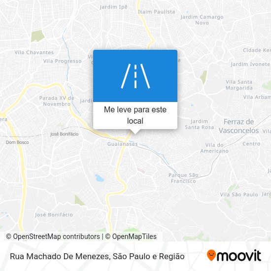 Rua Machado De Menezes mapa