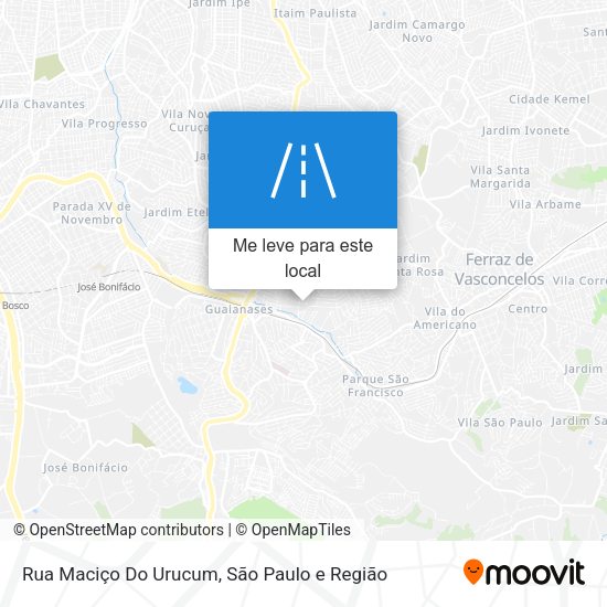 Rua Maciço Do Urucum mapa
