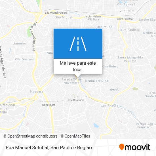 Rua Manuel Setúbal mapa