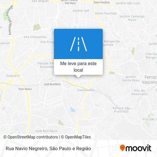 Rua Navio Negreiro mapa