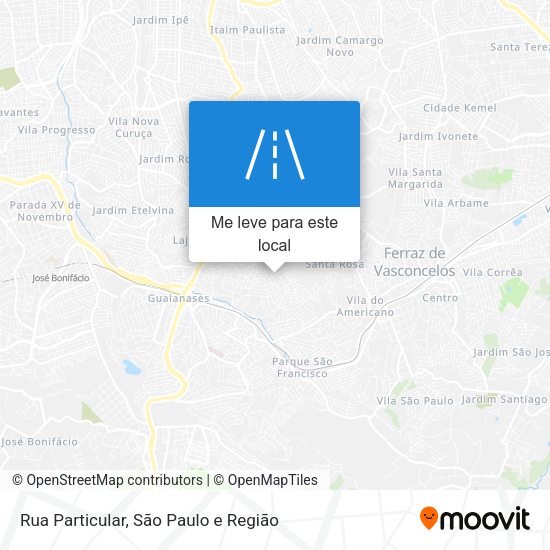 Rua Particular mapa