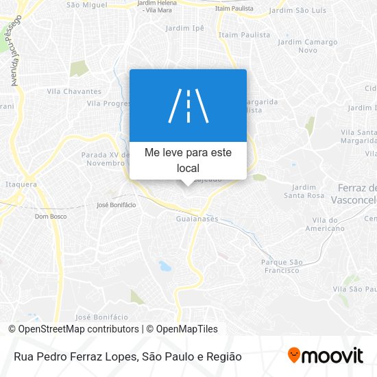 Rua Pedro Ferraz Lopes mapa