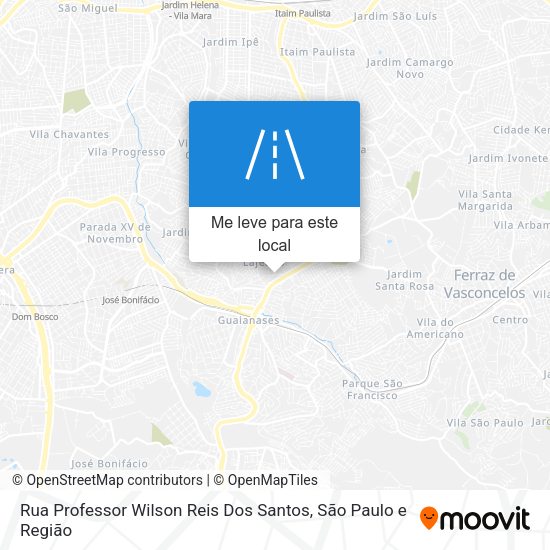 Rua Professor Wilson Reis Dos Santos mapa