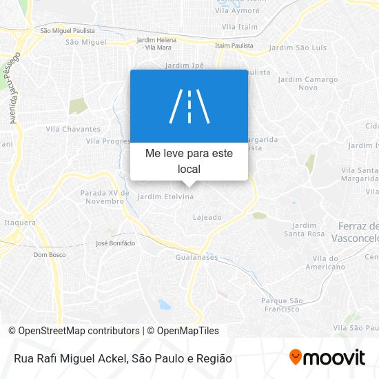 Rua Rafi Miguel Ackel mapa