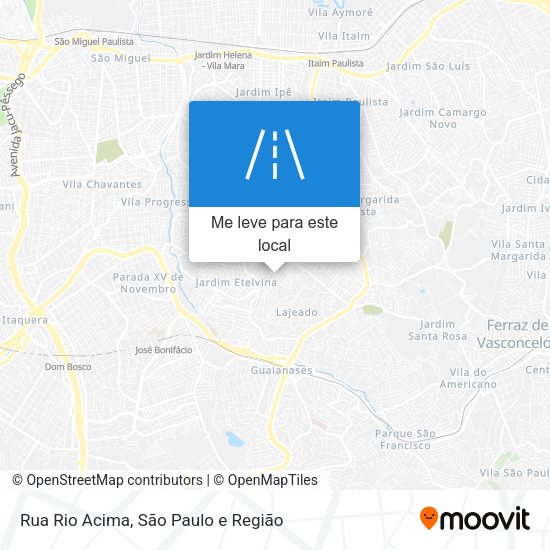 Rua Rio Acima mapa