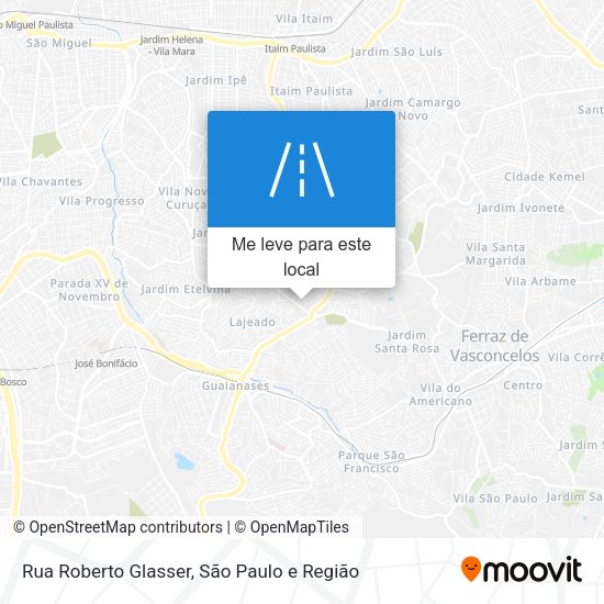 Rua Roberto Glasser mapa