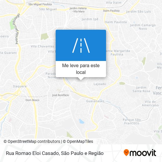 Rua Romao Eloi Casado mapa