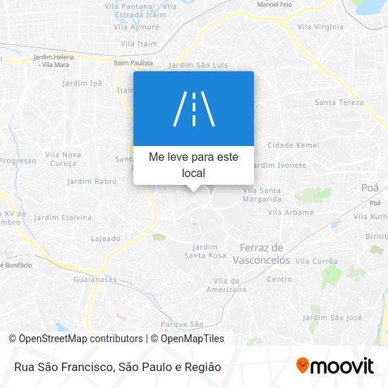 Rua São Francisco mapa