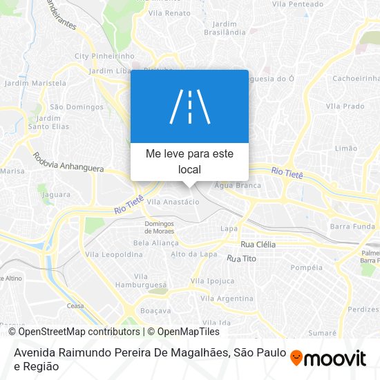 Avenida Raimundo Pereira De Magalhães mapa
