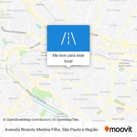 Avenida Ricardo Medina Filho mapa