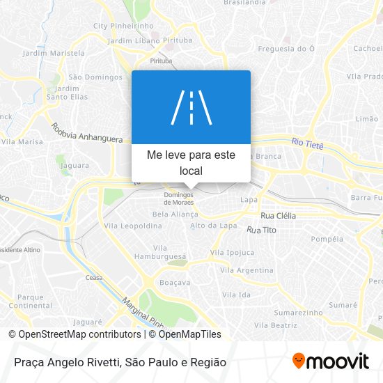 Praça Angelo Rivetti mapa