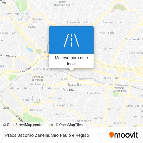 Praça Jácomo Zanella mapa