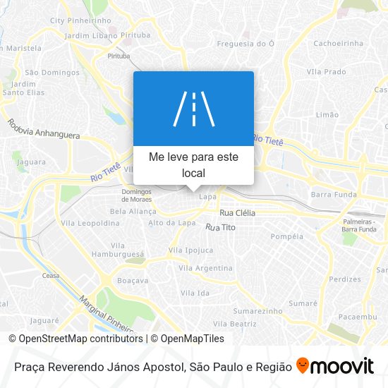 Praça Reverendo János Apostol mapa