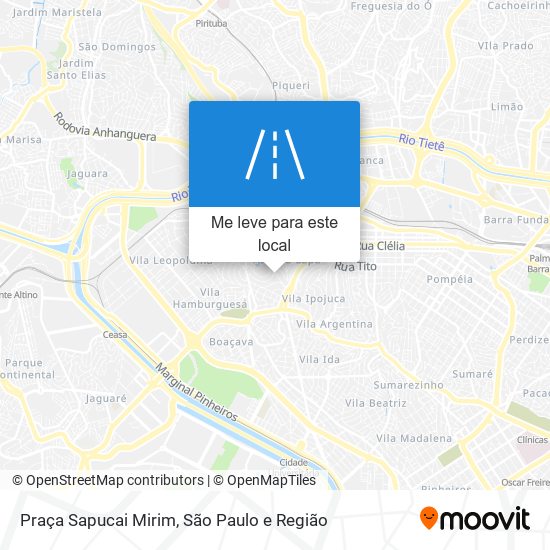 Praça Sapucai Mirim mapa