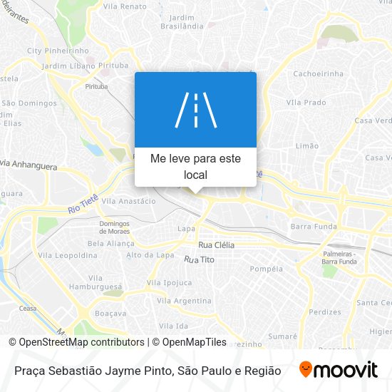 Praça Sebastião Jayme Pinto mapa