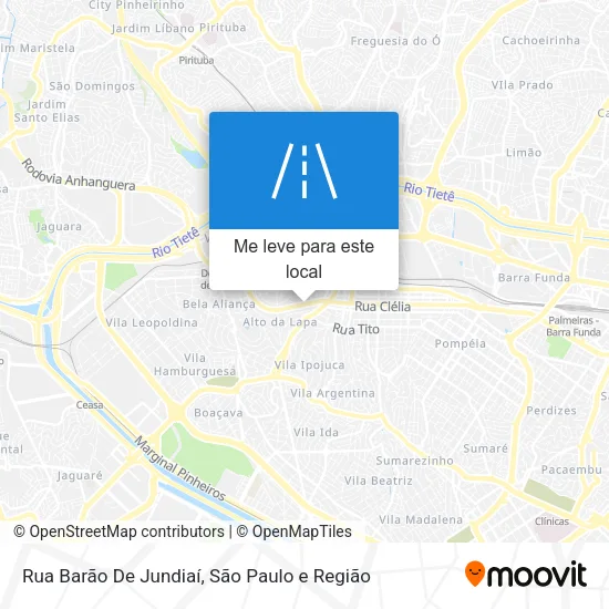Rua Barão De Jundiaí mapa