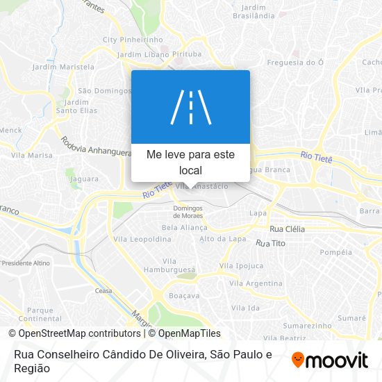 Rua Conselheiro Cândido De Oliveira mapa