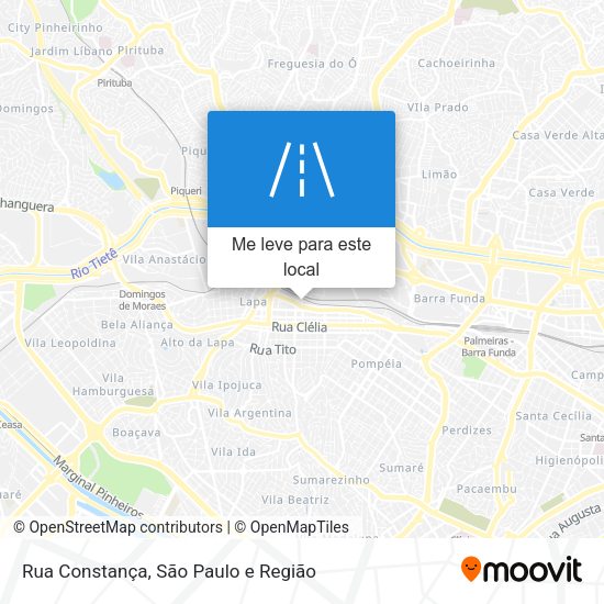 Rua Constança mapa