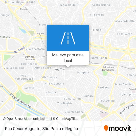 Rua César Augusto mapa