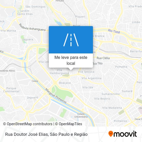 Rua Doutor José Elias mapa