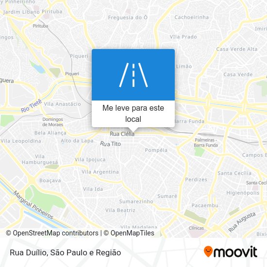 Rua Duílio mapa
