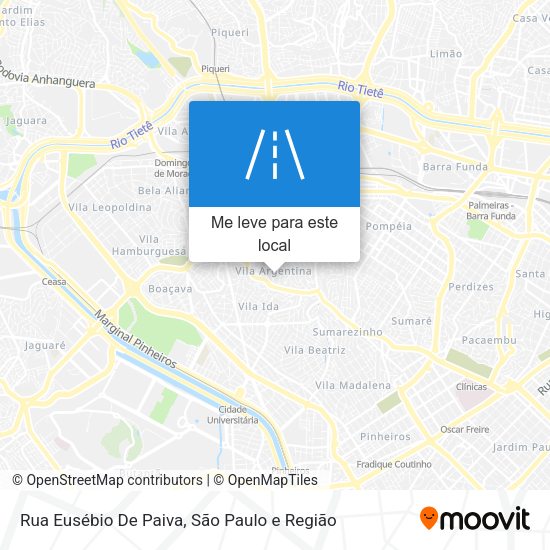 Rua Eusébio De Paiva mapa