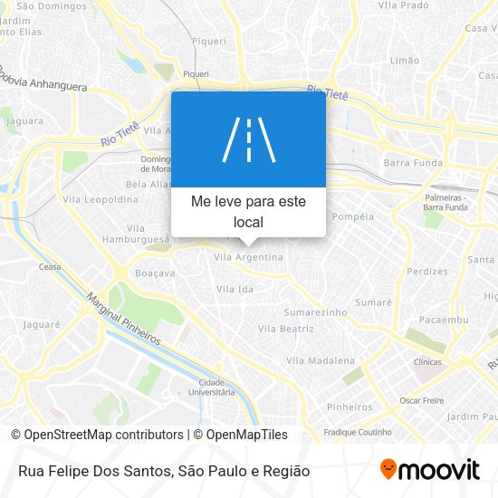 Rua Felipe Dos Santos mapa