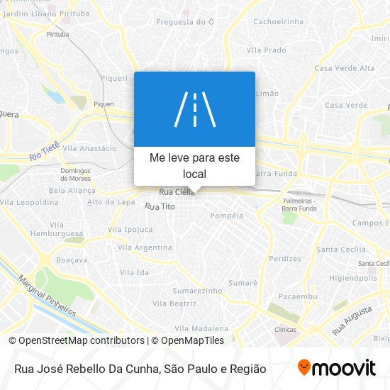 Rua José Rebello Da Cunha mapa