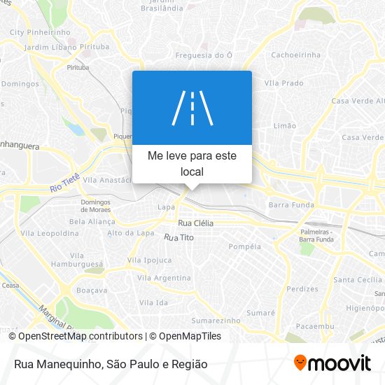 Rua Manequinho mapa