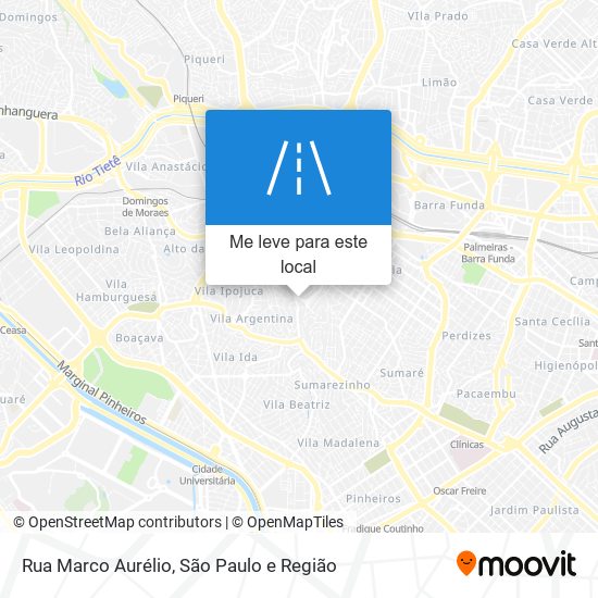 Rua Marco Aurélio mapa