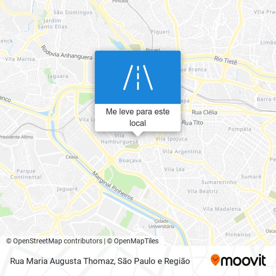 Rua Maria Augusta Thomaz mapa