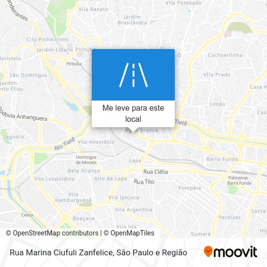 Rua Marina Ciufuli Zanfelice mapa