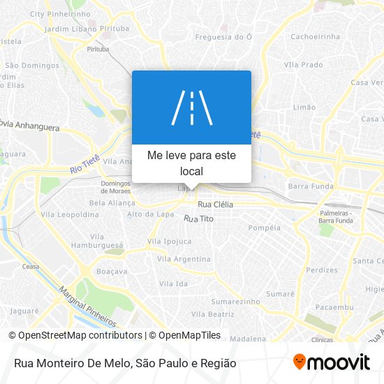 Rua Monteiro De Melo mapa