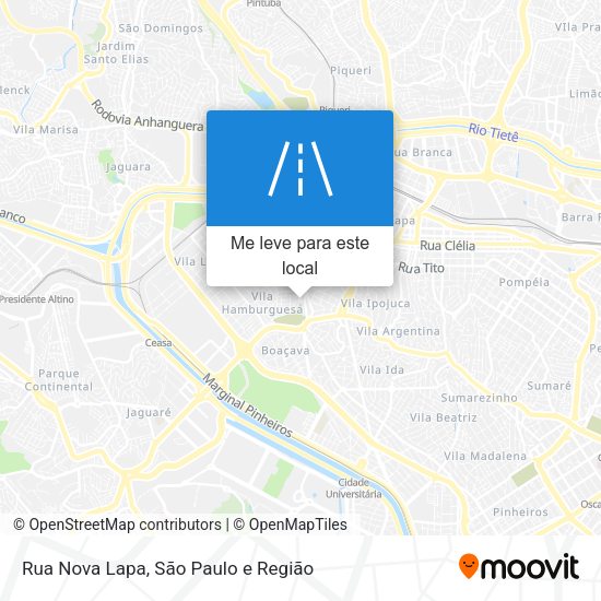 Rua Nova Lapa mapa
