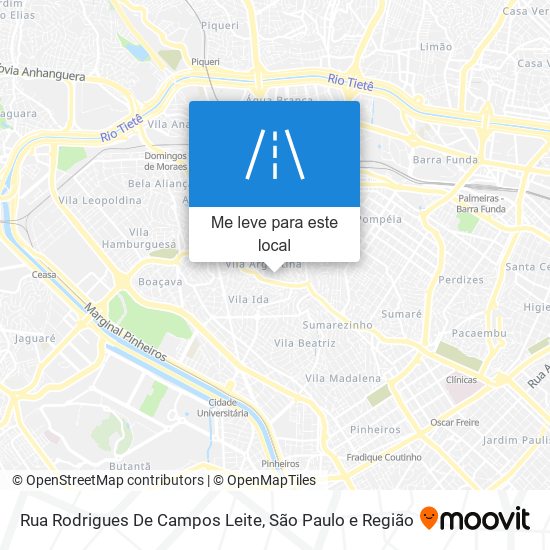 Rua Rodrigues De Campos Leite mapa