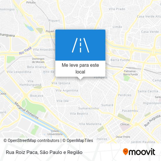 Rua Roiz Paca mapa
