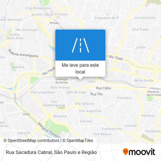 Rua Sacadura Cabral mapa