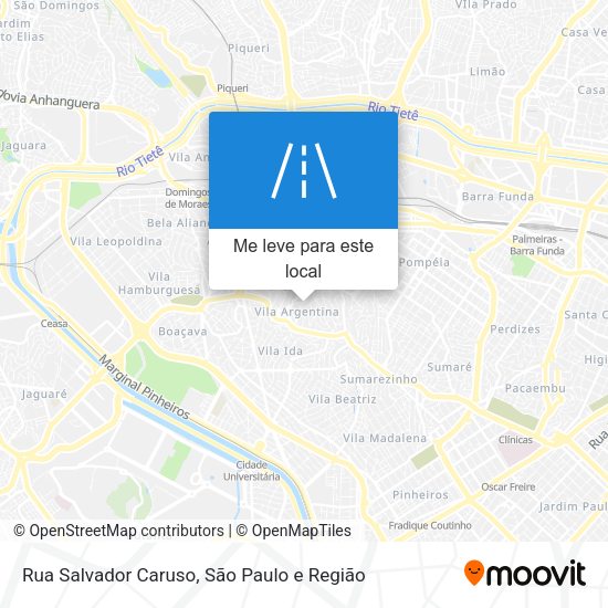 Rua Salvador Caruso mapa