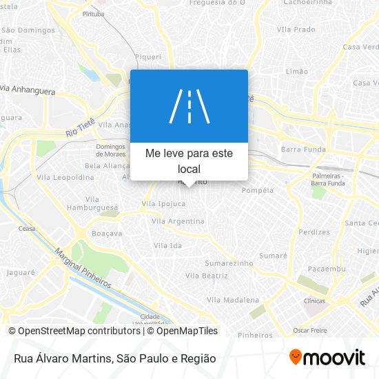 Rua Álvaro Martins mapa