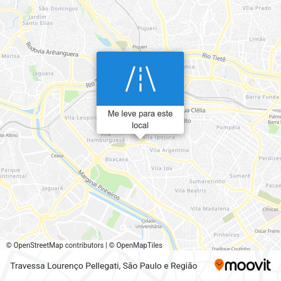 Travessa Lourenço Pellegati mapa