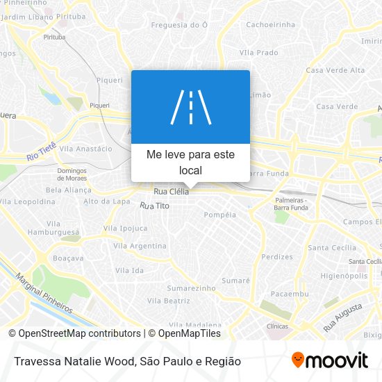 Travessa Natalie Wood mapa