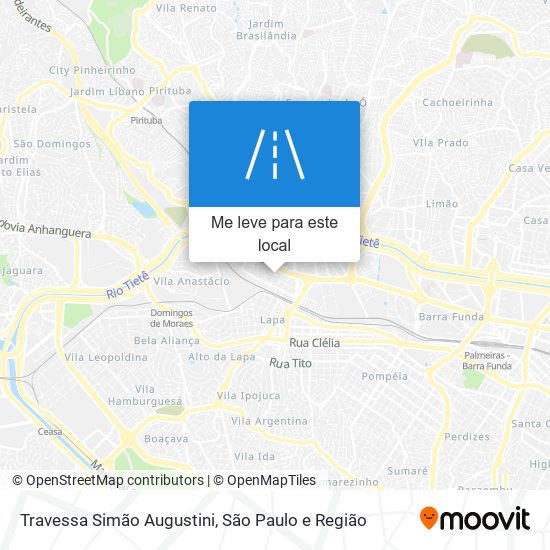 Travessa Simão Augustini mapa