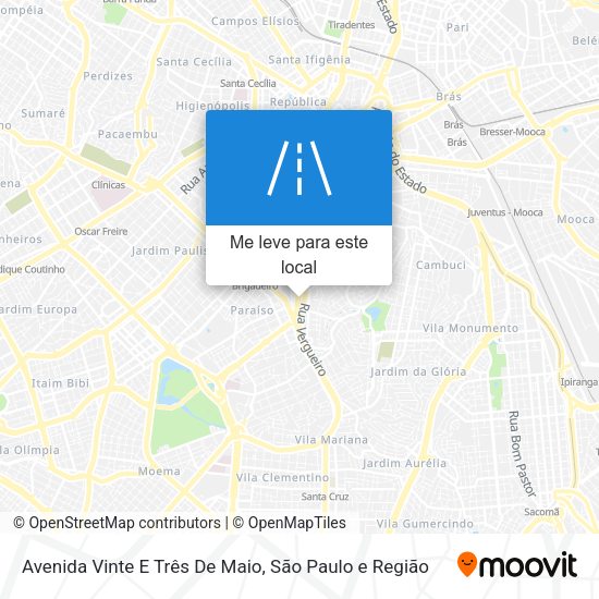 Avenida Vinte E Três De Maio mapa