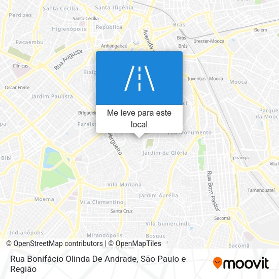Rua Bonifácio Olinda De Andrade mapa