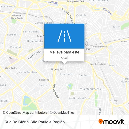 Rua Da Glória mapa