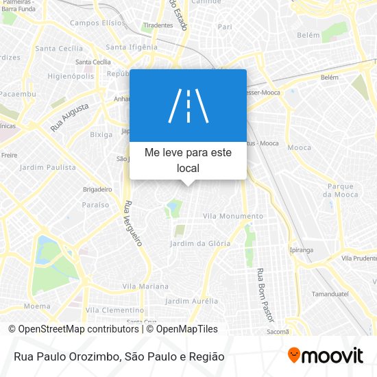 Rua Paulo Orozimbo mapa