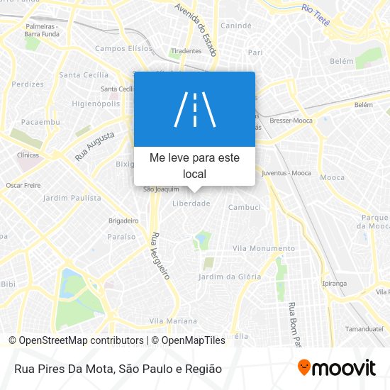 Rua Pires Da Mota mapa